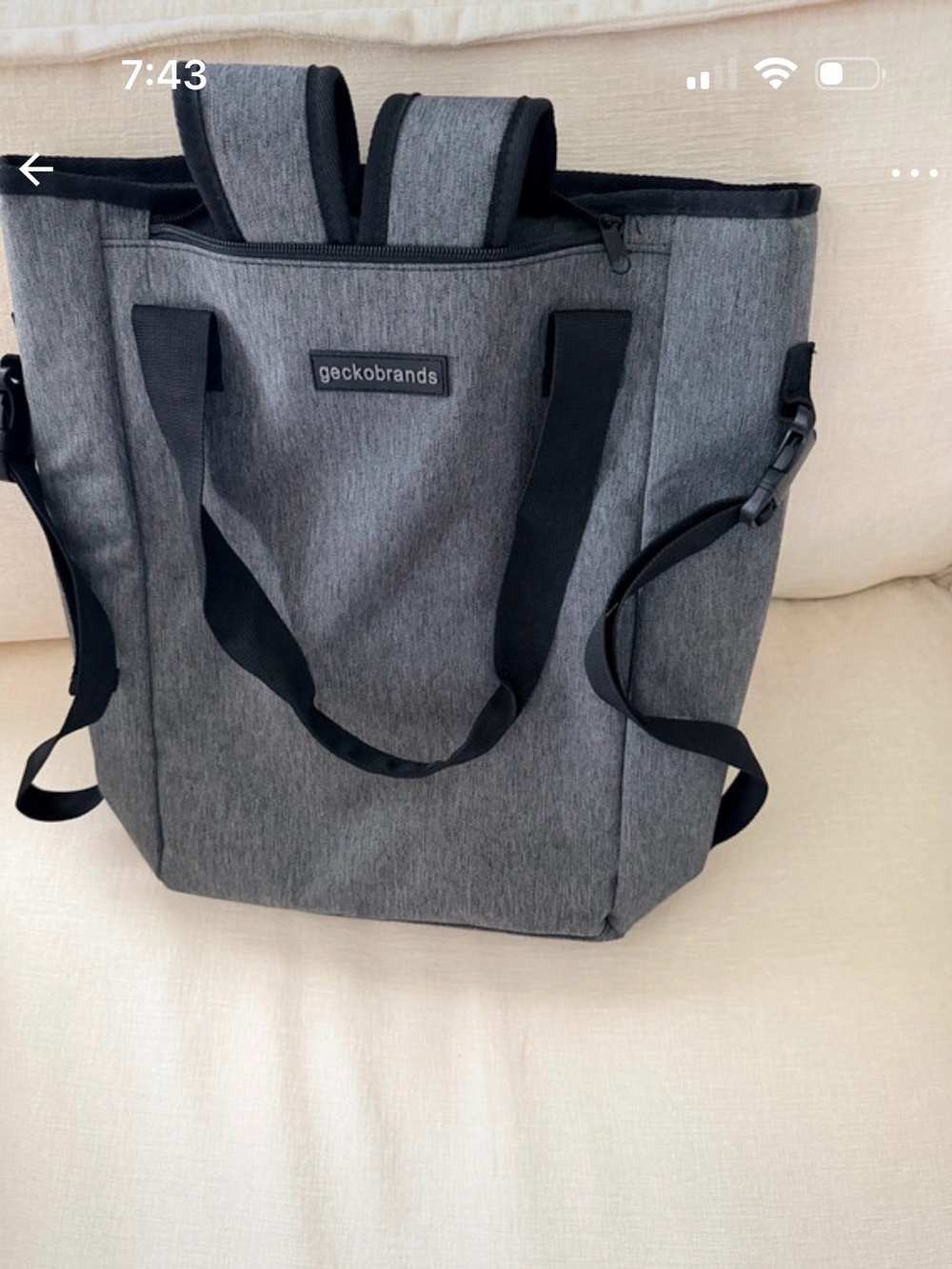 Geckobrands 2-in-1 Convertible Tote & Backpack - Everyday